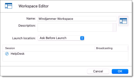 Workspace Editor