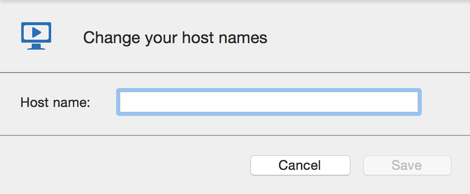 Batch edit – Change saved host name