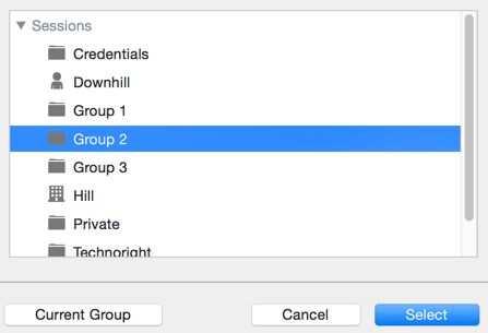 Select Group/Folder