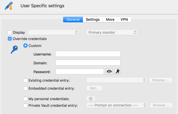 Batch Edit - User Specific settings