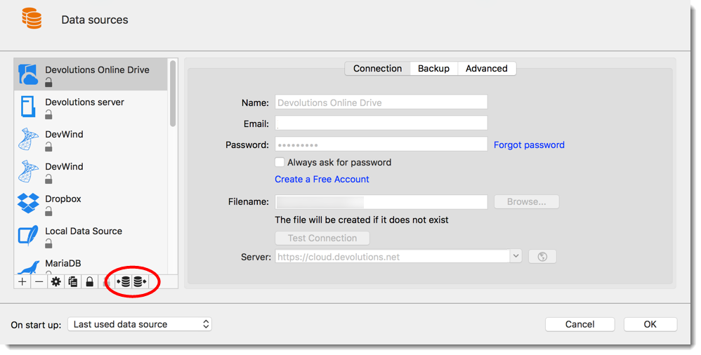 Data Sources – Import/Export