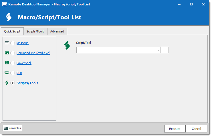 Quick Script – Scripts/Tools