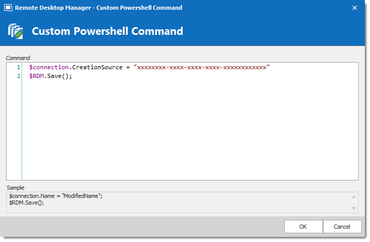 Commande PowerShell personnalisée