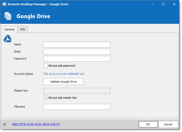 Google Drive - General Tab