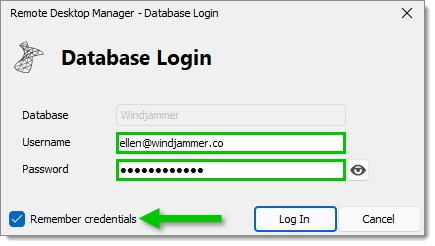 Database Login Credentials