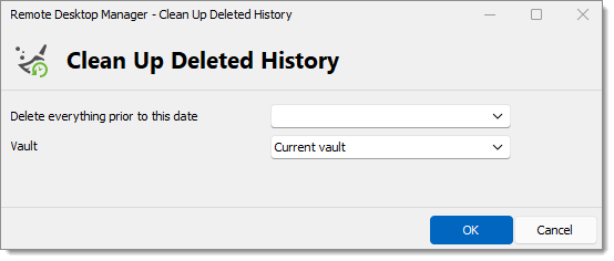 Clean Up Deleted History