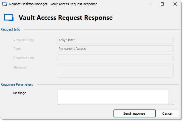 vault Access Request Response