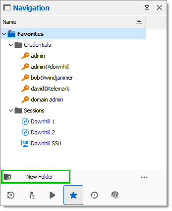 Add folders to organize favorites