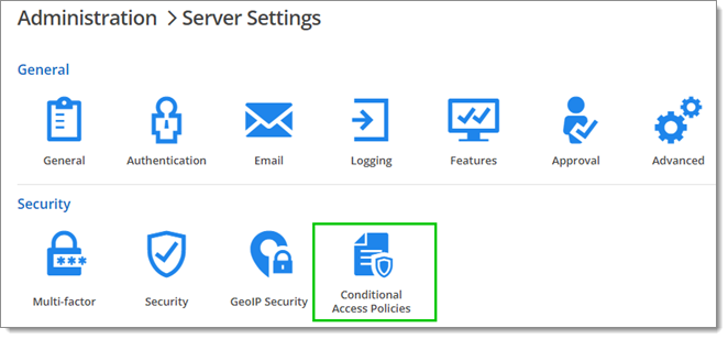 Security – Conditional Access Policies