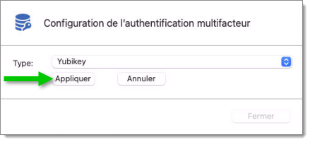 Configuration l'authentification multifacteur