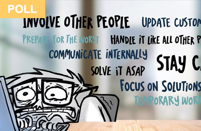April poll results: How to handle a workplace crisis that isn’t your company’s fault?