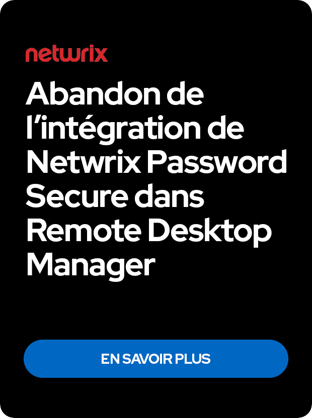 Abandon de Netwrix