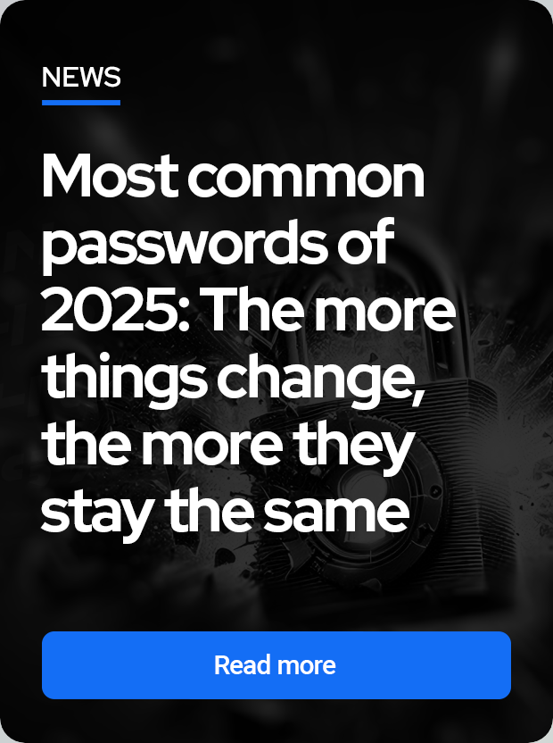 Most commun passwords in 2025