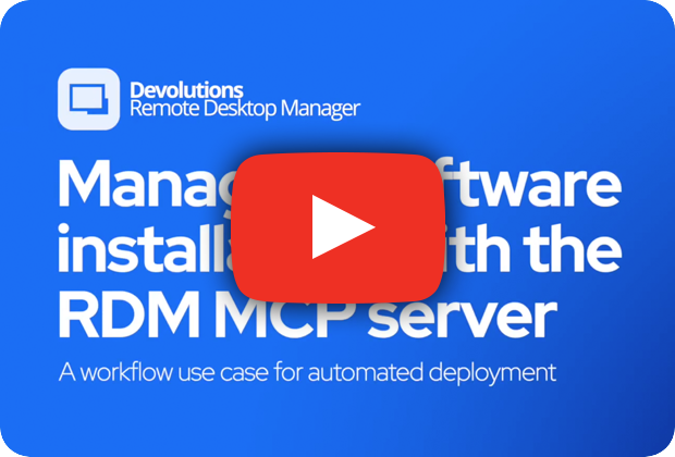 AI-assisted software deployment using Remote Desktop Manager's MCP server - Video 1