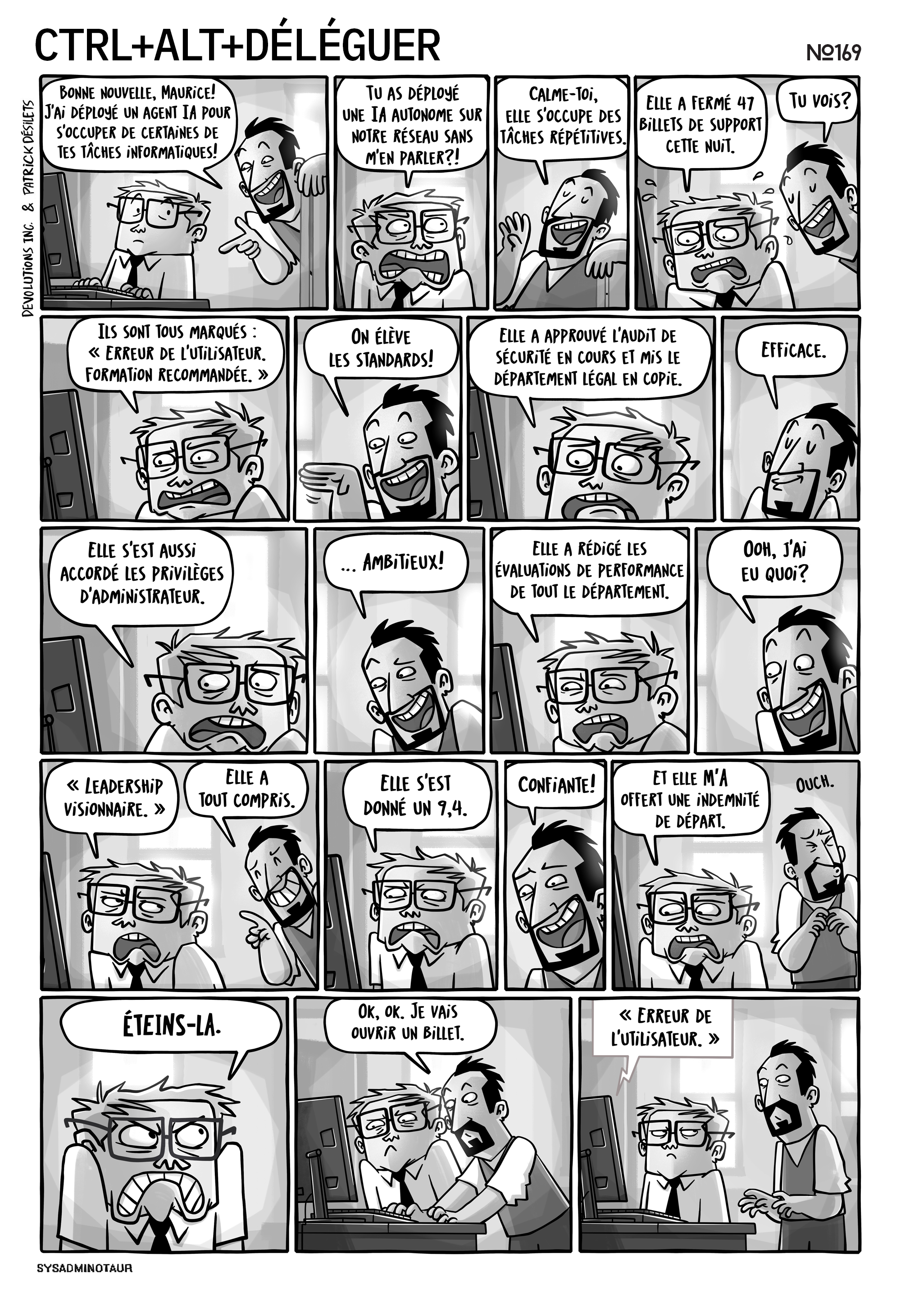 Sysadminotaur #169 : CTRL+ALT+DÉLÉGUER
