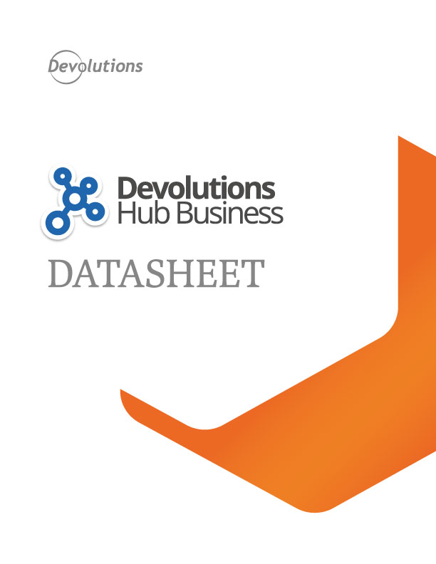 Devolutions Hub Datasheet