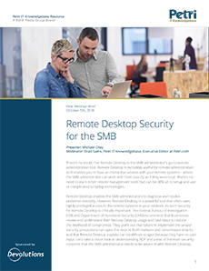 Remote Desktop Security for the SMB