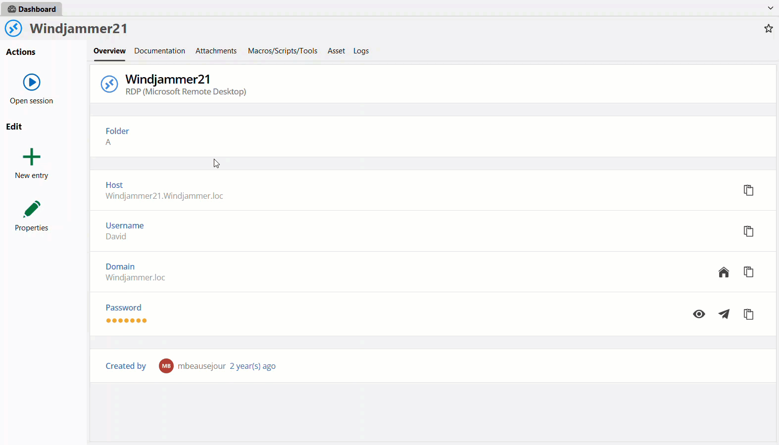 Microsoft RDP in action