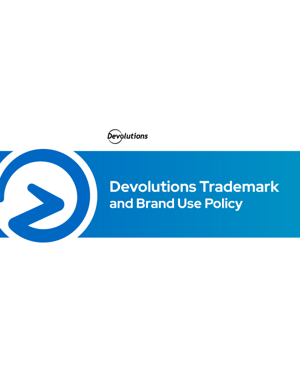 Devolutions Trademark and Brand Use Policy