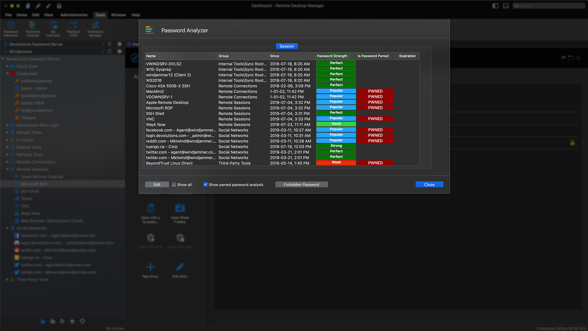 Analyze Passwords and Enforce Policies