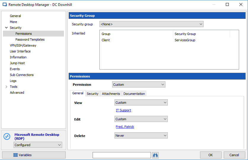 Role-based access control system