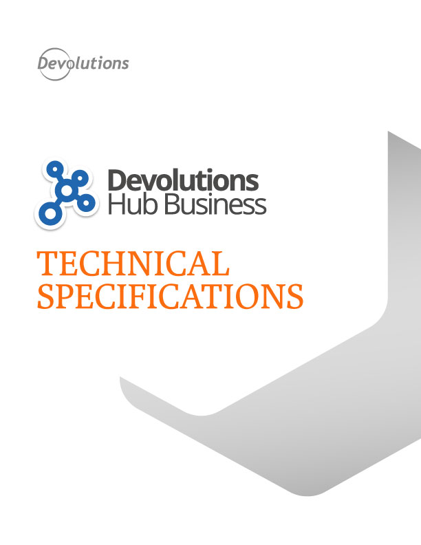 Devolutions Hub Technical Specifications