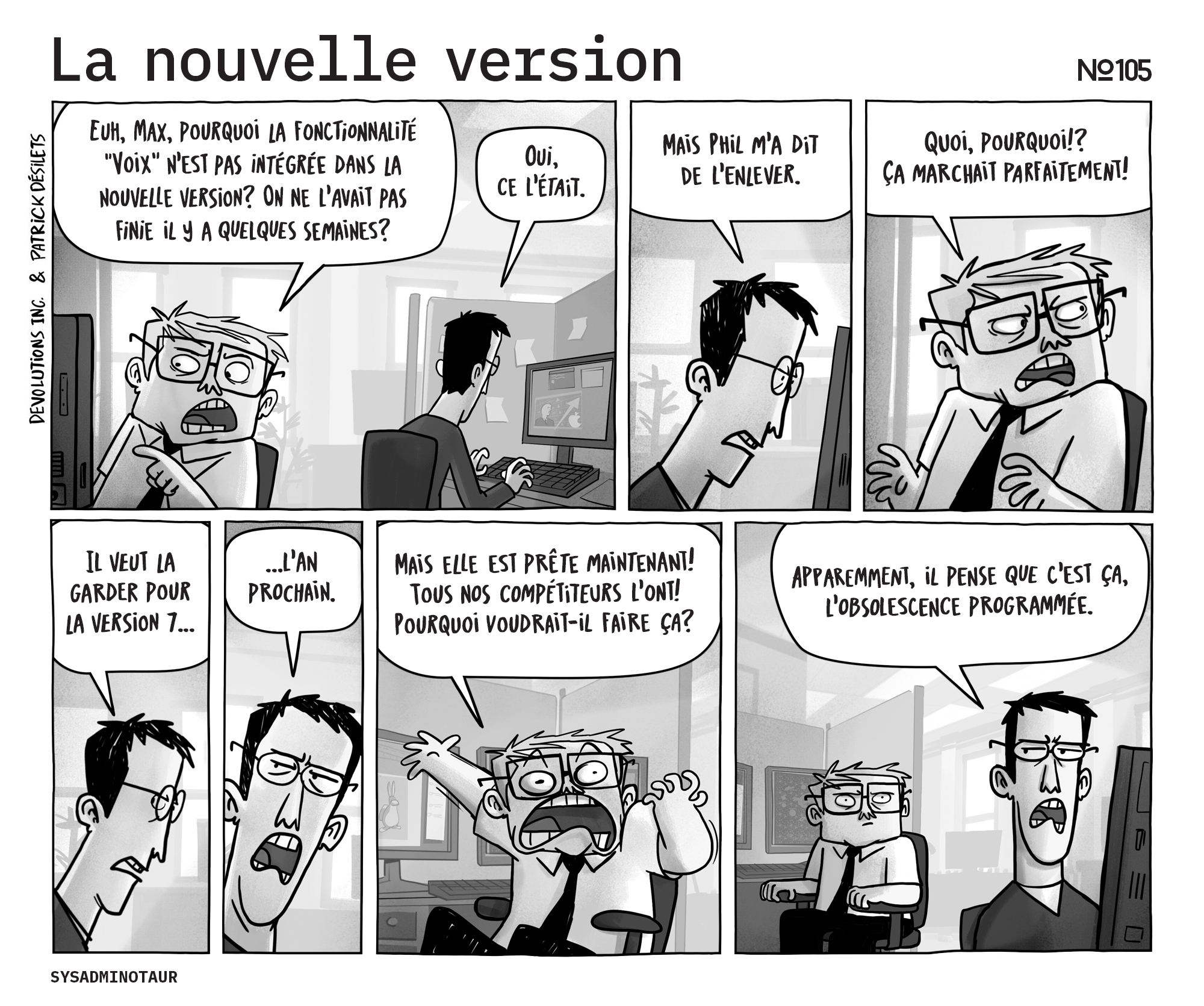 !!Sysadminotaur #105 : La nouvelle version