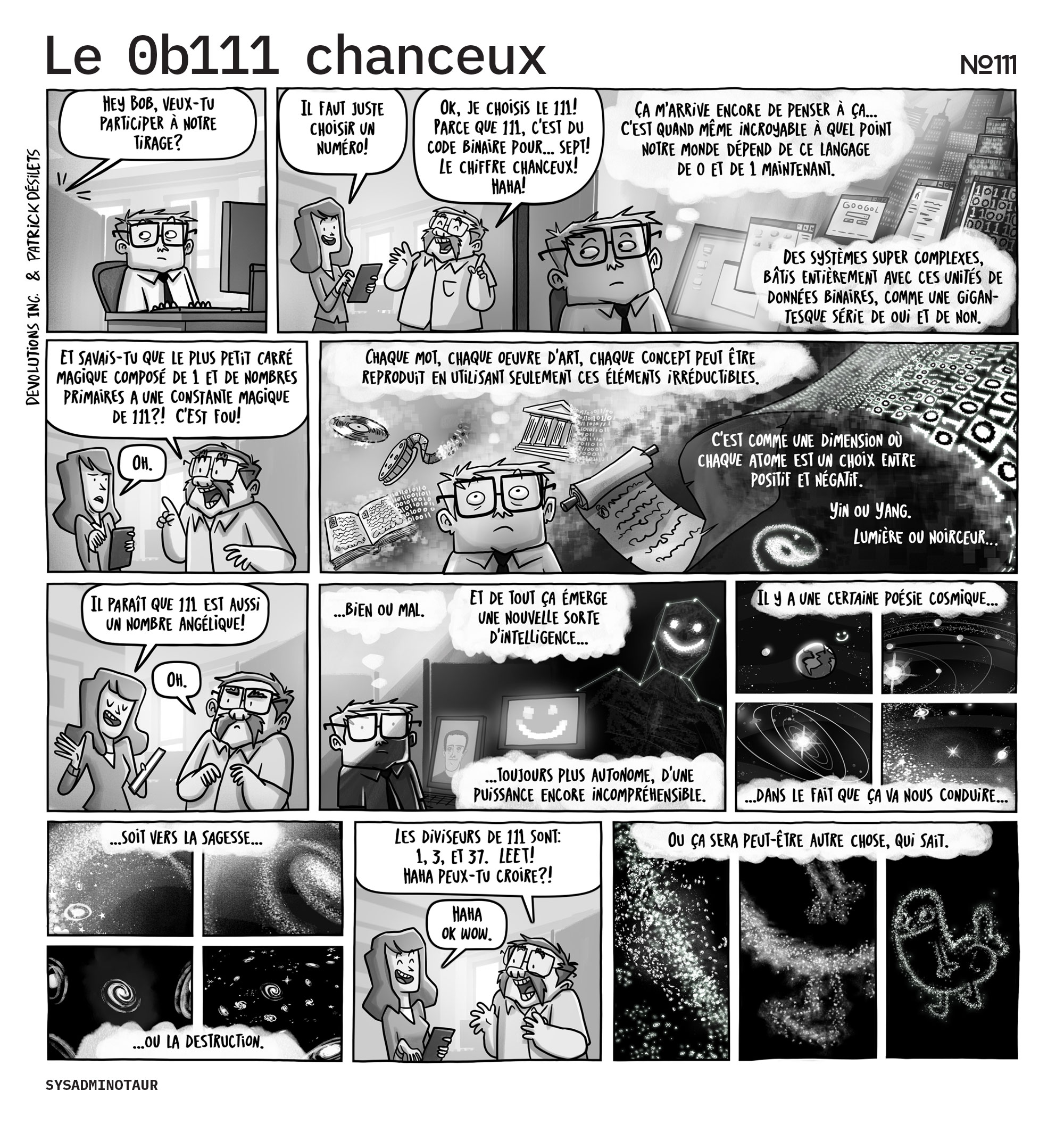 !!Sysadminotaur #111 : Le 0b111 chanceux