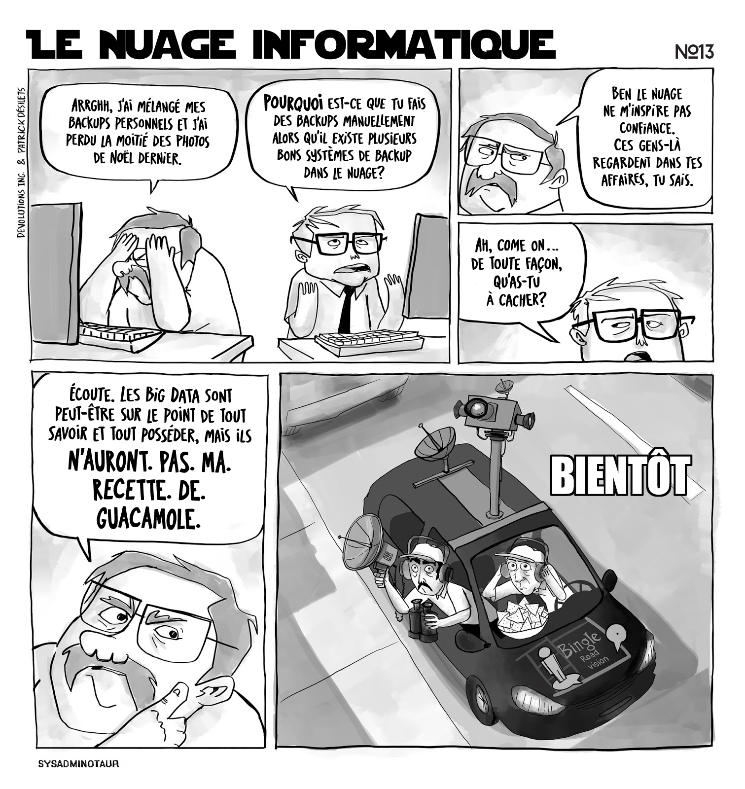 !!Sysadminotaur #13 - Le nuage informatique