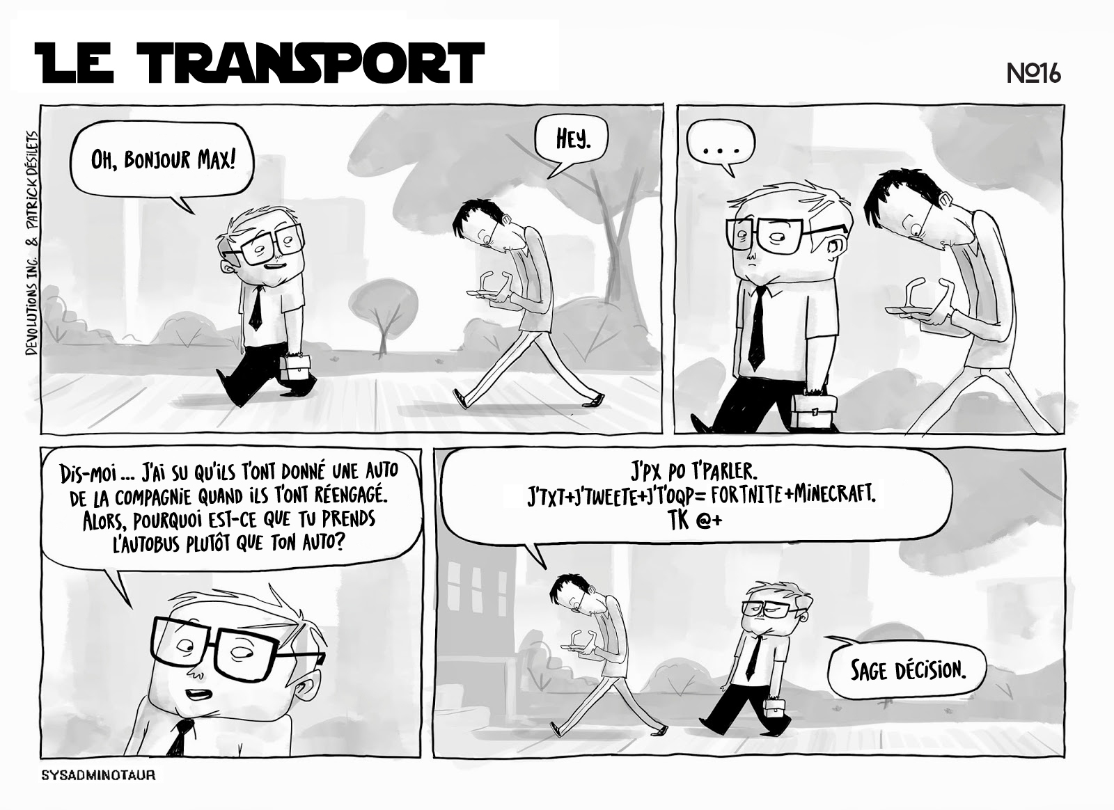 !!Sysadminotaur #16 - Le transport
