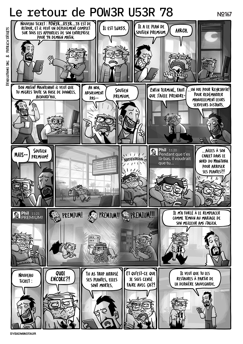 Comic No167: Le retour de Pow3r U53r 78