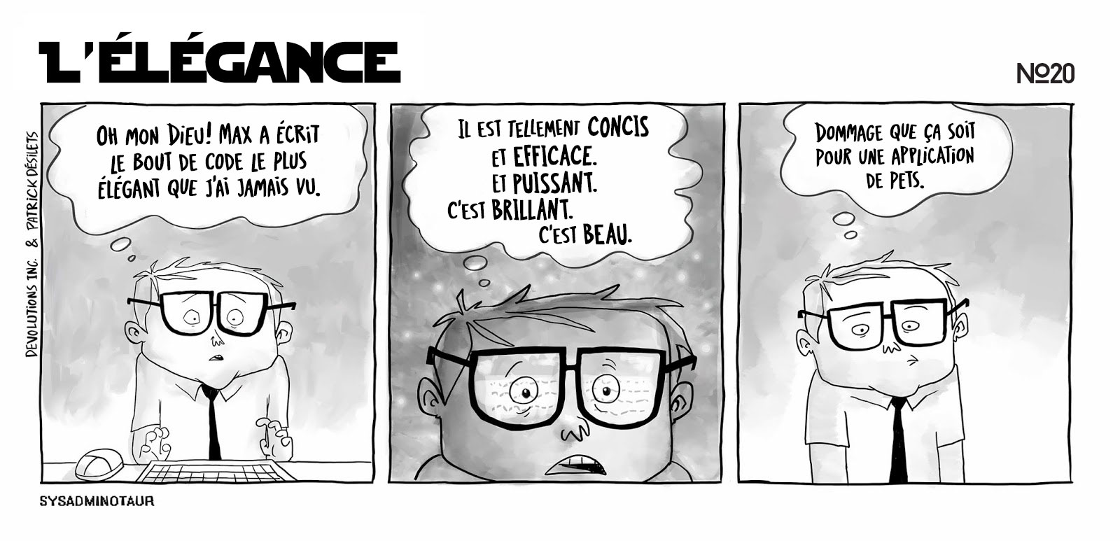!!Sysadminotaur #20 - L’élégance