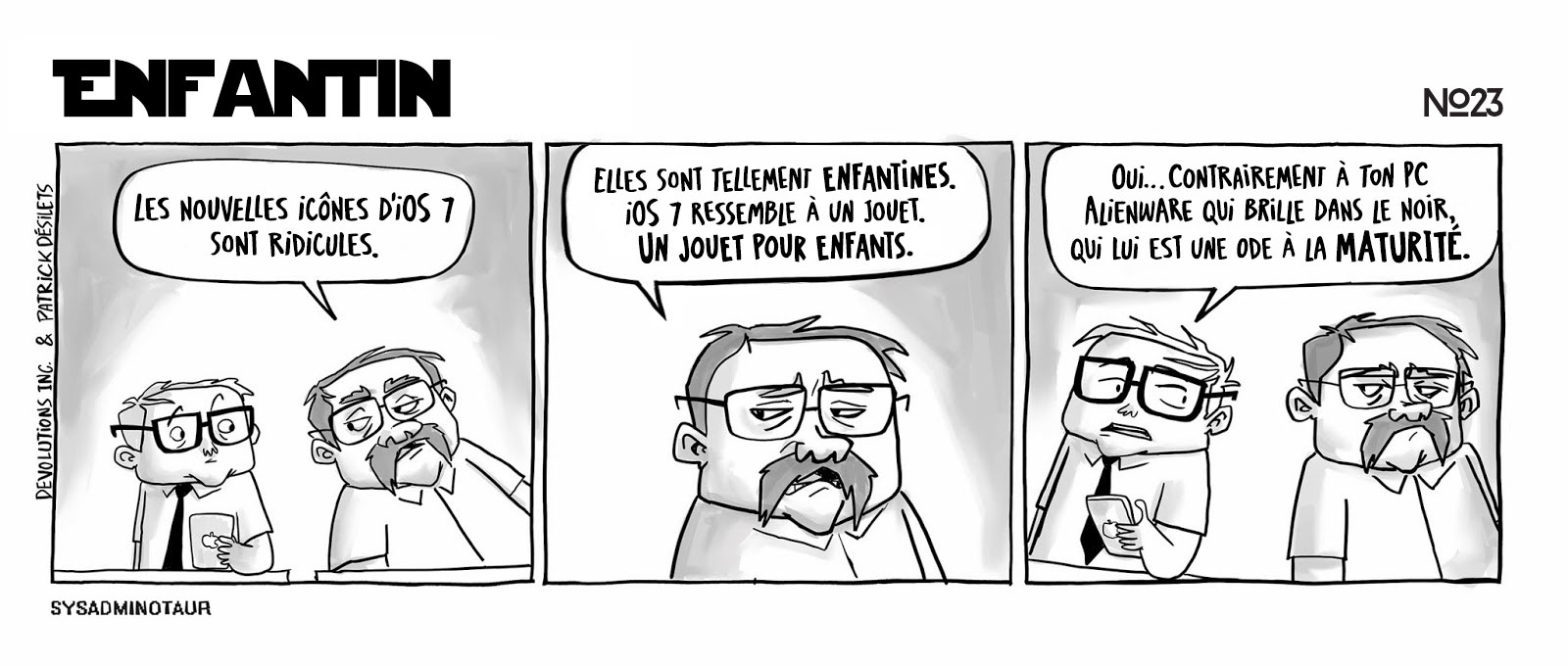 !!Sysadminotaur #23 - Enfantin