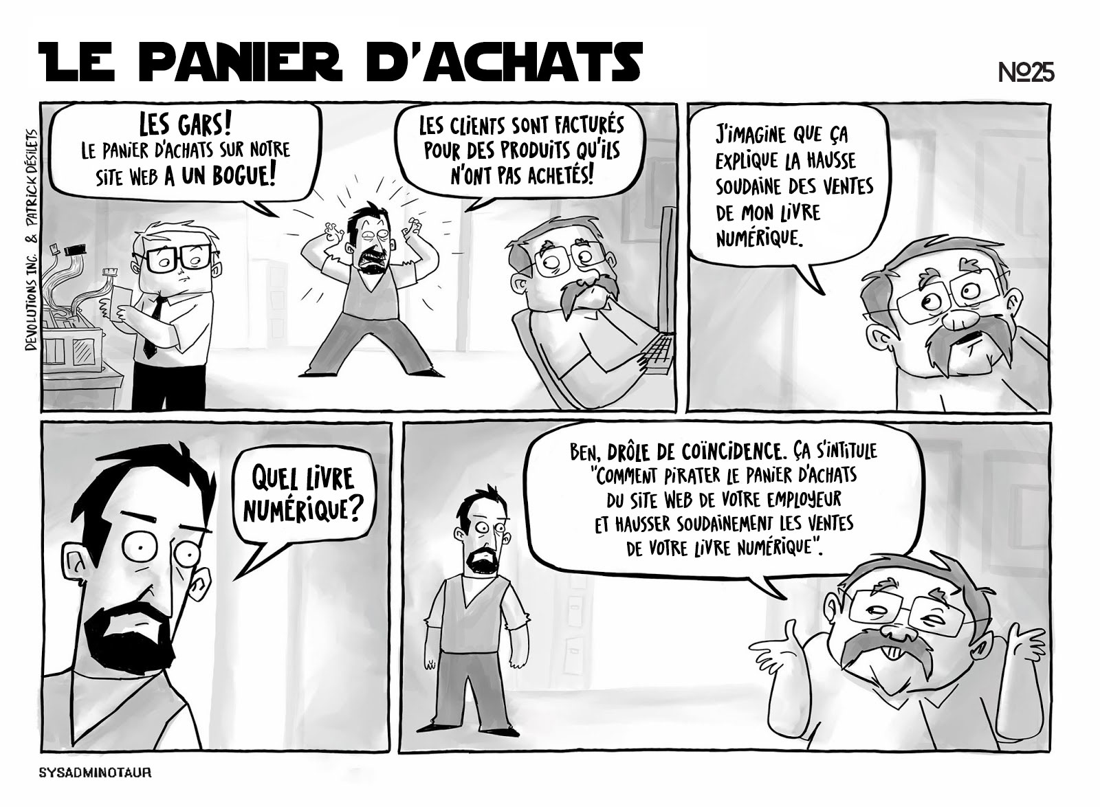 !!Sysadminotaur #25 - Le panier d’achats