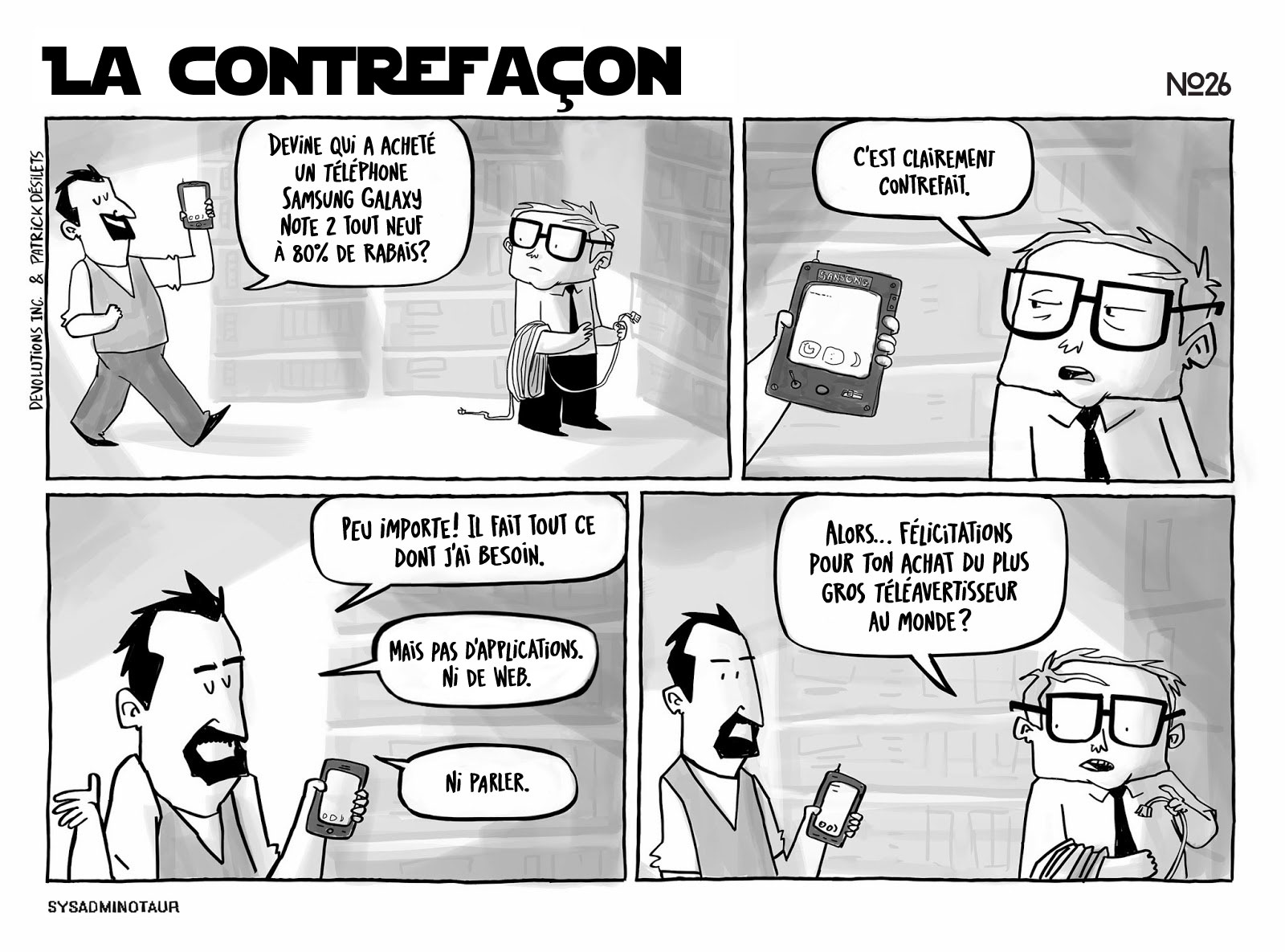 !!Sysadminotaur #26 - La contrefaçon