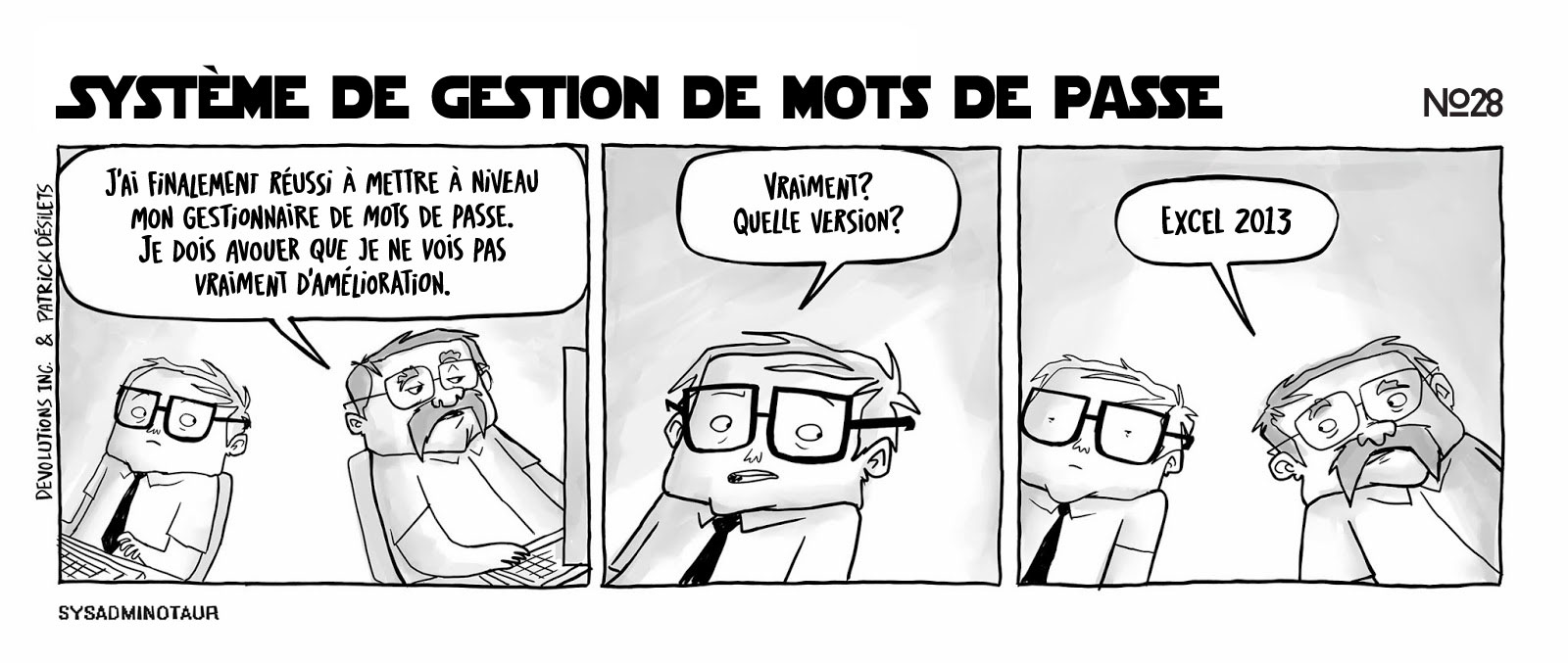 !!Sysadminotaur #28 - Système de gestion de mots de passe