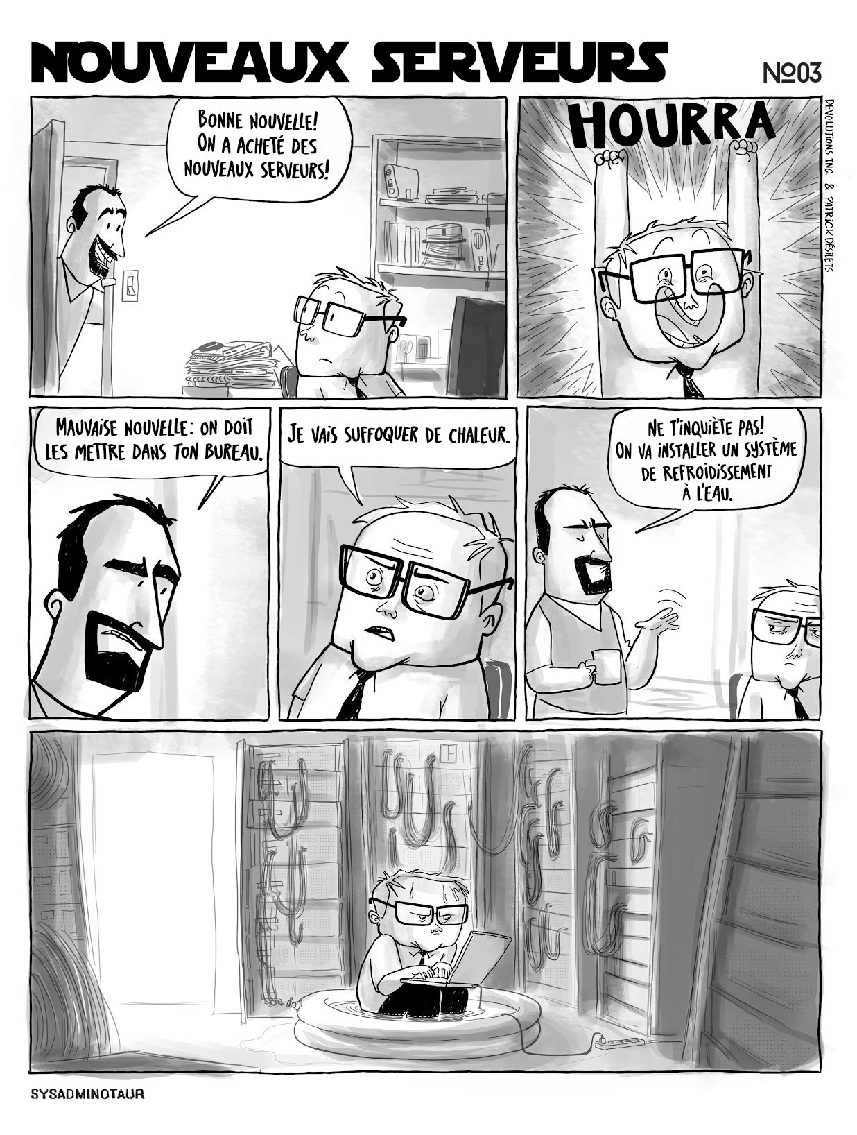 !!Sysadminotaur #3 - Nouveaux serveurs