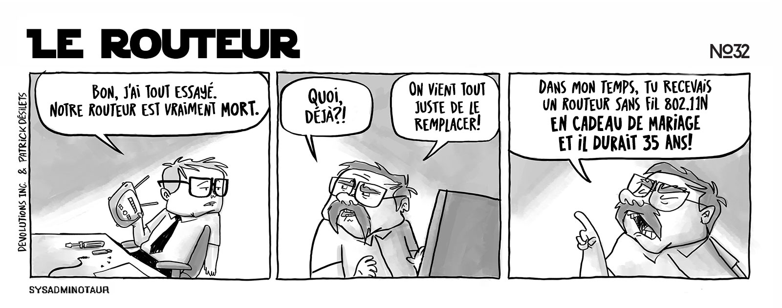 !!Sysadminotaur #32 - Le routeur