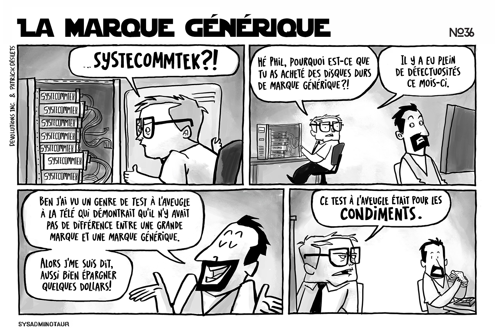 !!Sysadminotaur #36 - La marque générique