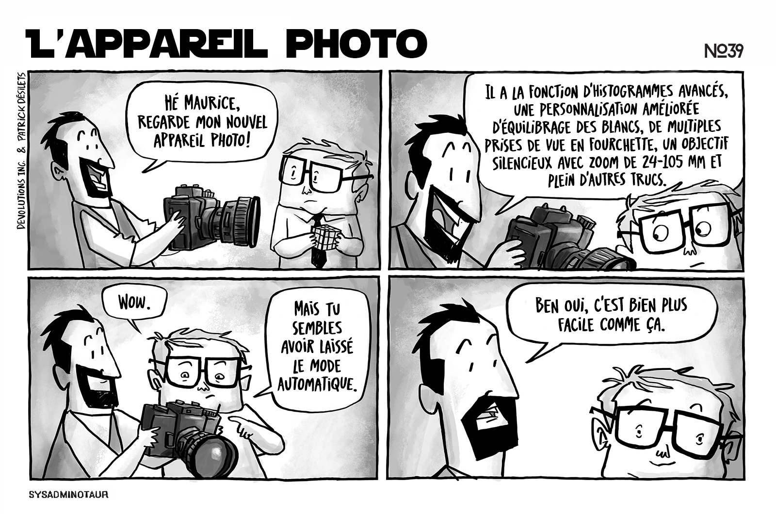 !!Sysadminotaur #39 - L’appareil photo