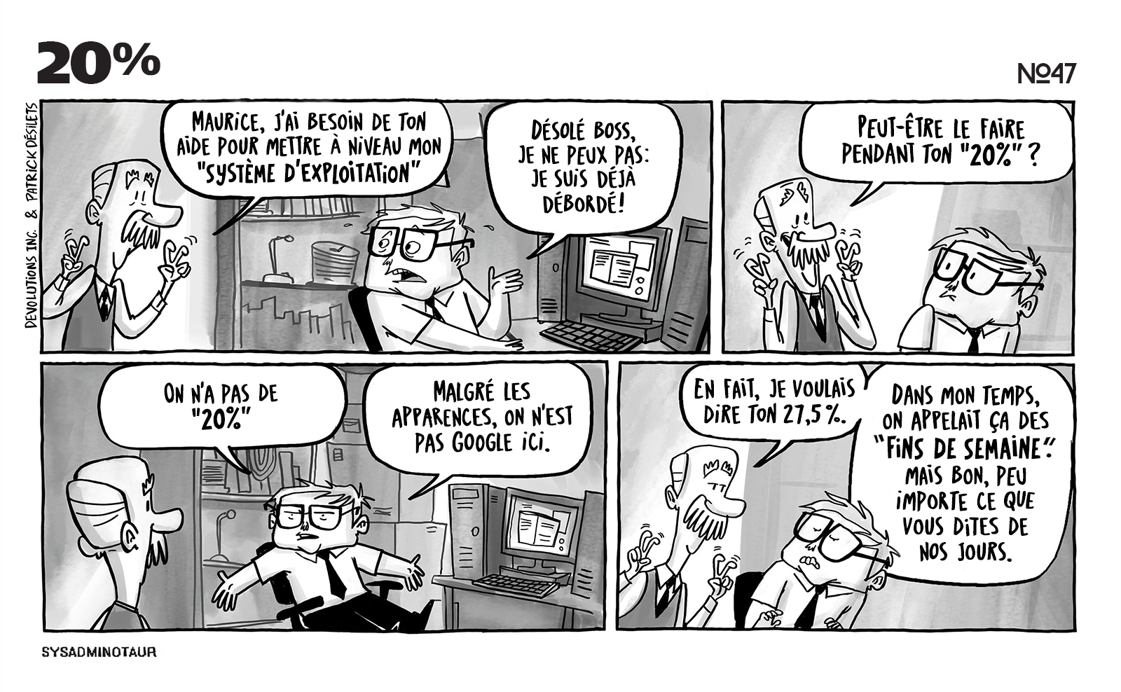 !!Sysadminotaur #47 : 20 %