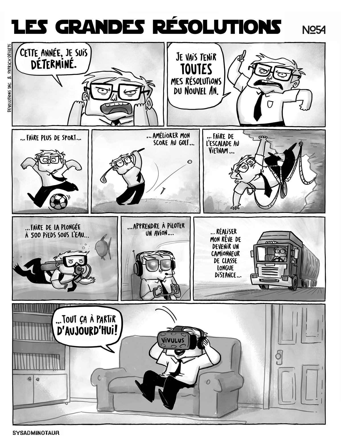 !!Sysadminotaur #54 : Les grandes résolutions
