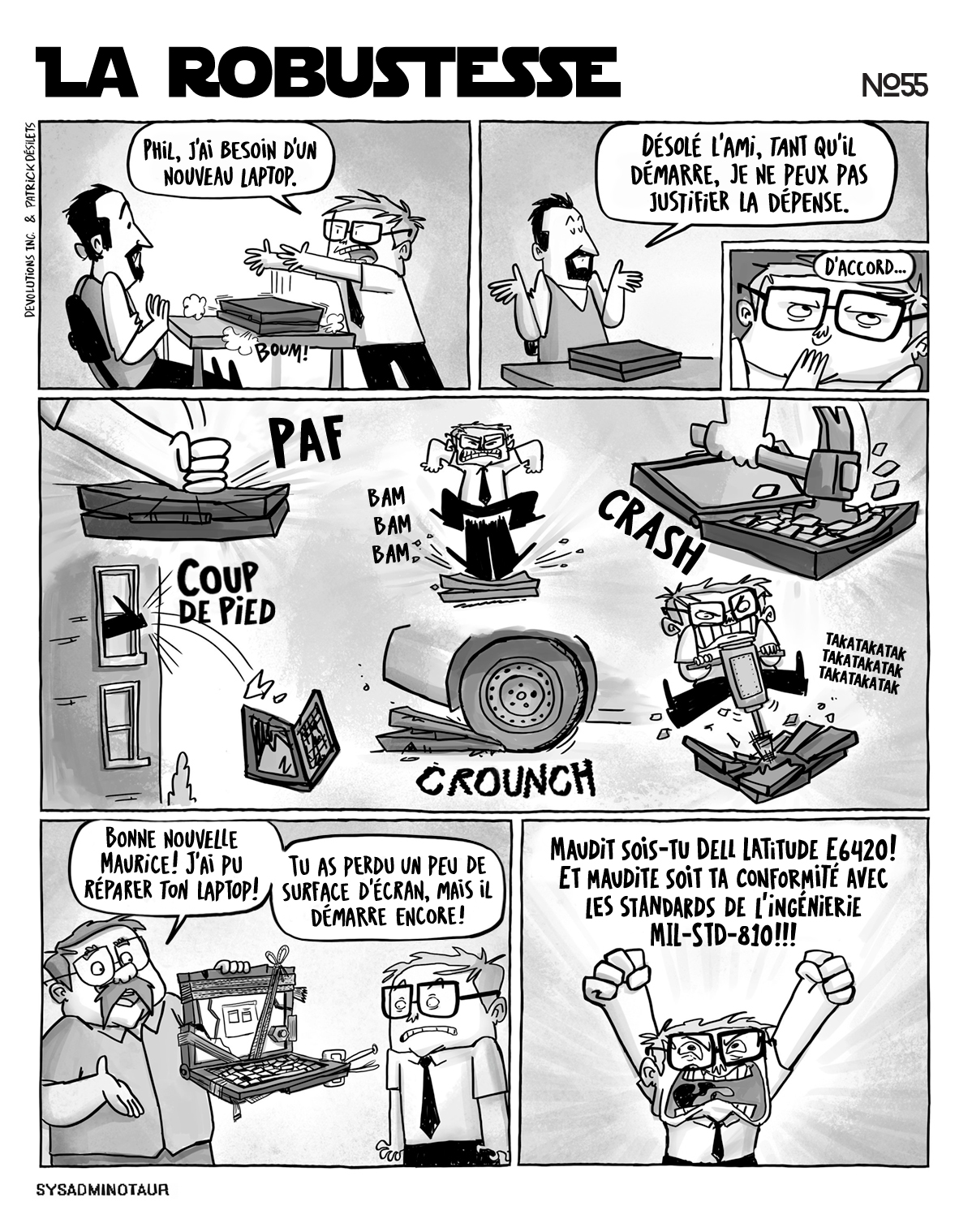 !!Sysadminotaur #55 : La robustesse