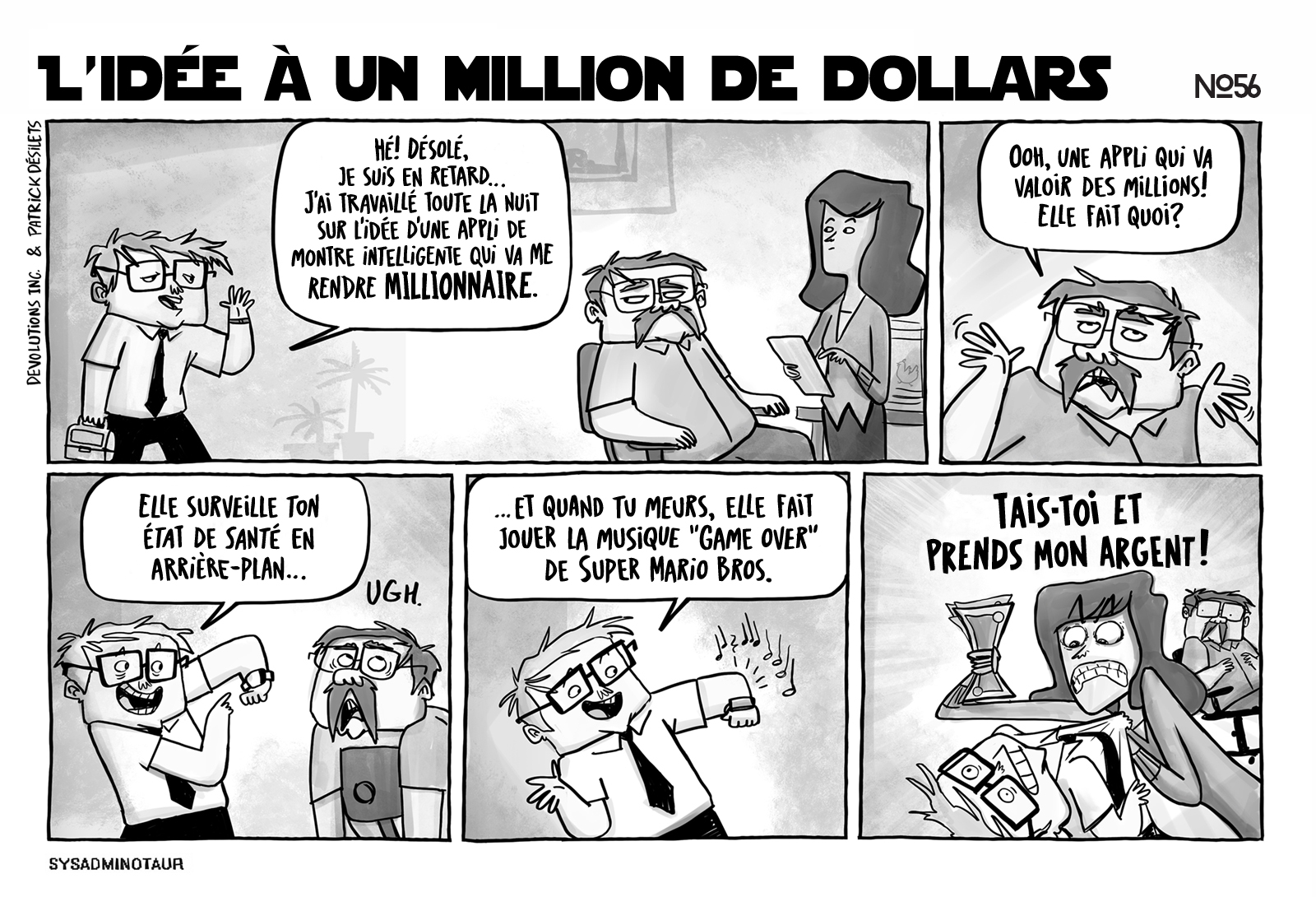 !!Sysadminotaur #56 : L’idée à un million de dollars