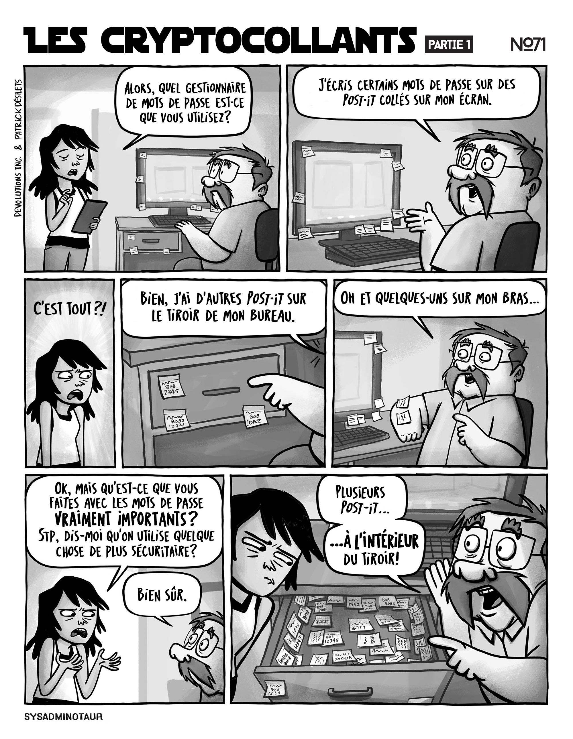 !!Sysadminotaur #71 : Les cryptocollants - Partie 1
