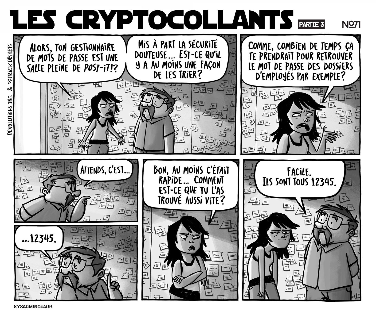 !!Sysadminotaur #71 : Les cryptocollants - Partie 3