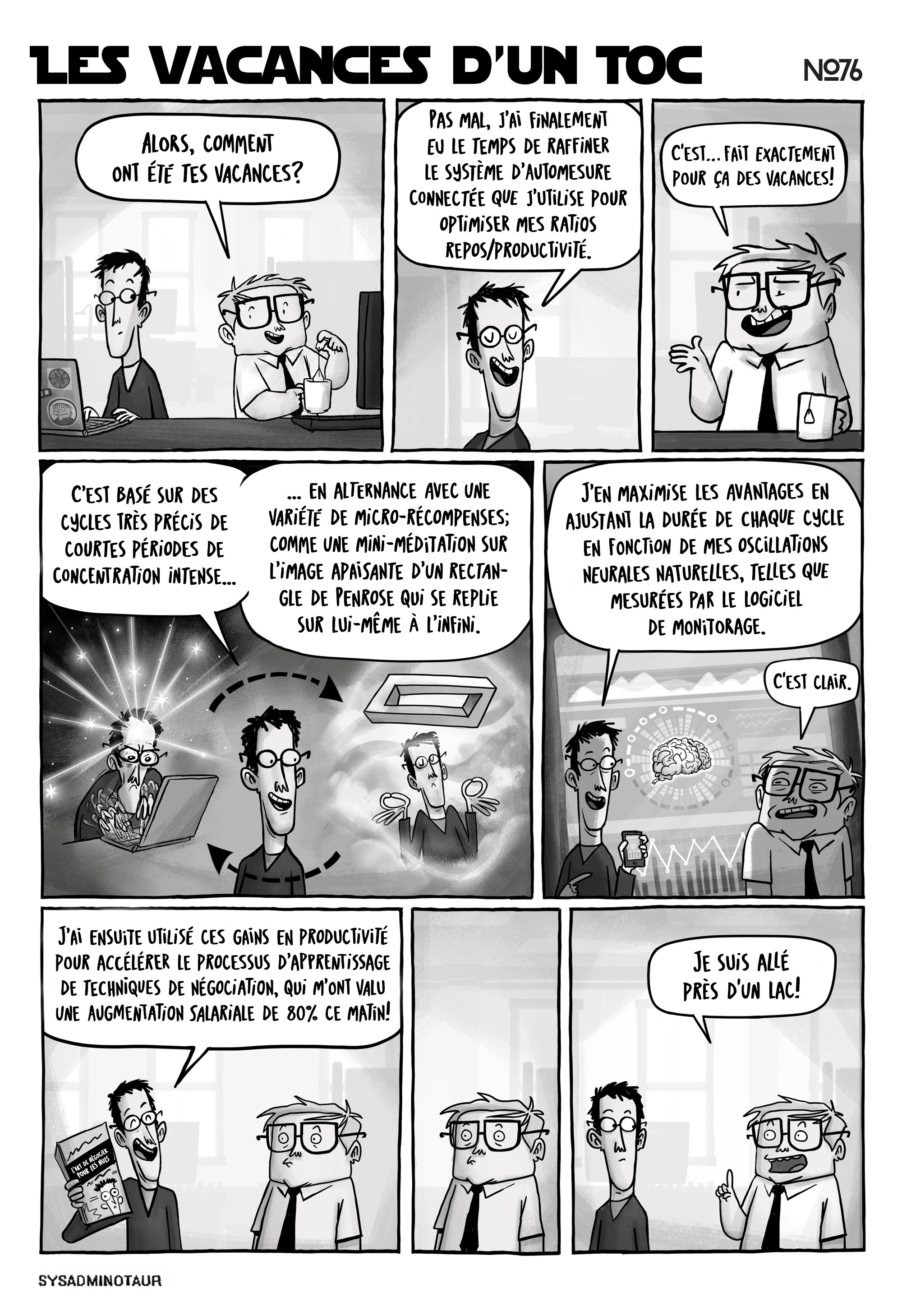 !!Sysadminotaur #76 : Les vacances d’un TOC