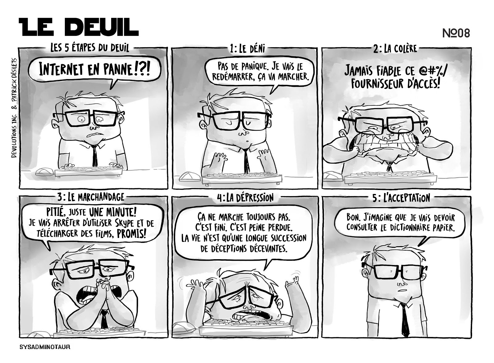 !!Sysadminotaur #8 - Le deuil