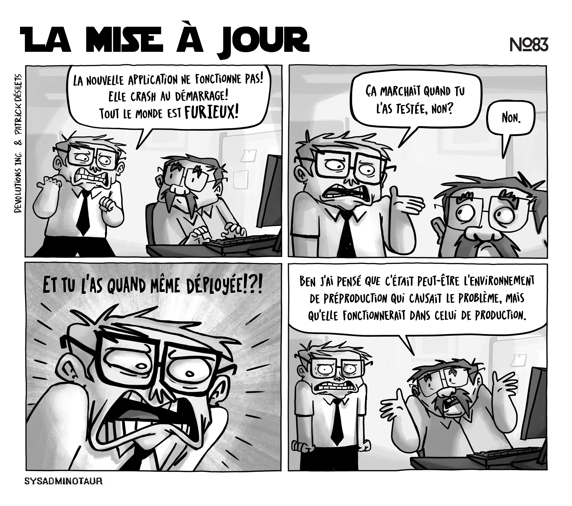 !!Sysadminotaur #83 : La mise à jour