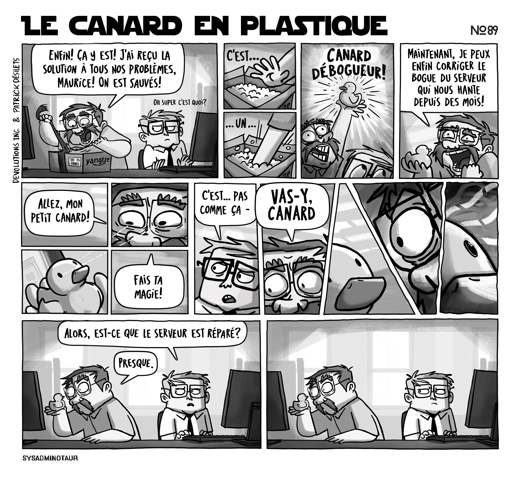 !!Sysadminotaur #89 : Le canard en plastique